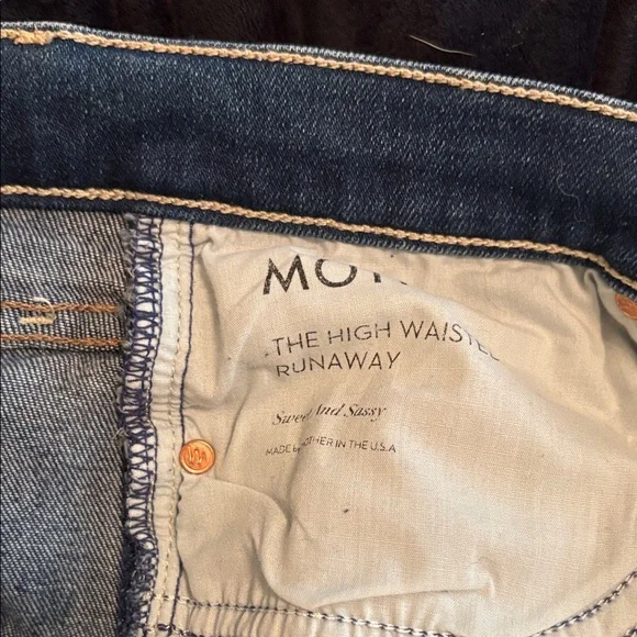 MOTHER Flare Jeans in Deep Blue - Picture 5 of 5